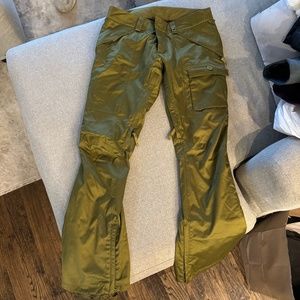 Burton DRYRIDE snowboard ski pants green medium